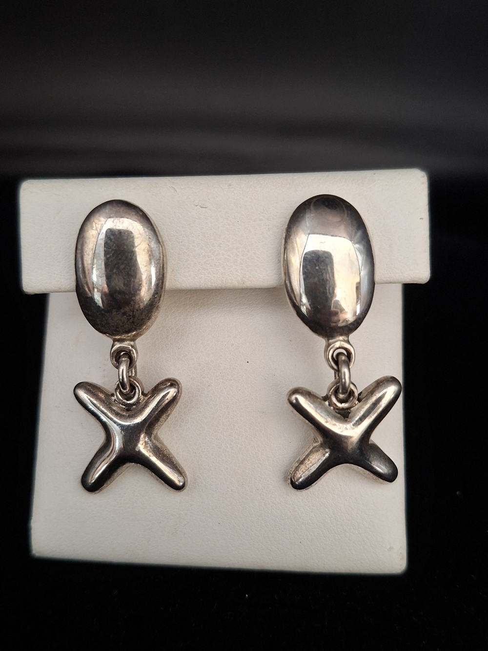 Sterling Silver Mexico TC119 925 Dangle  Earrings - Silver